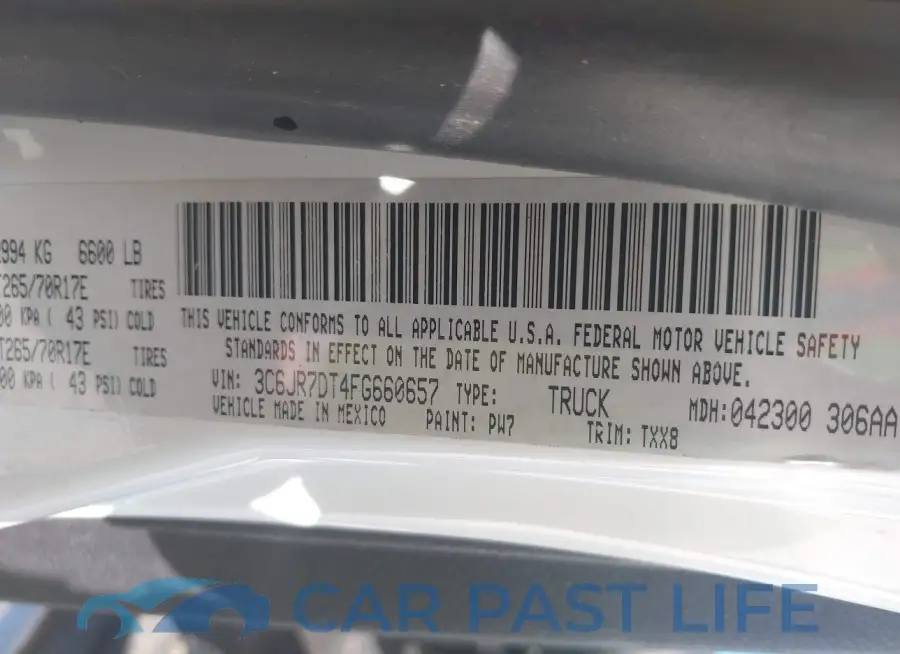 3C6JR7DT4FG660657# 9