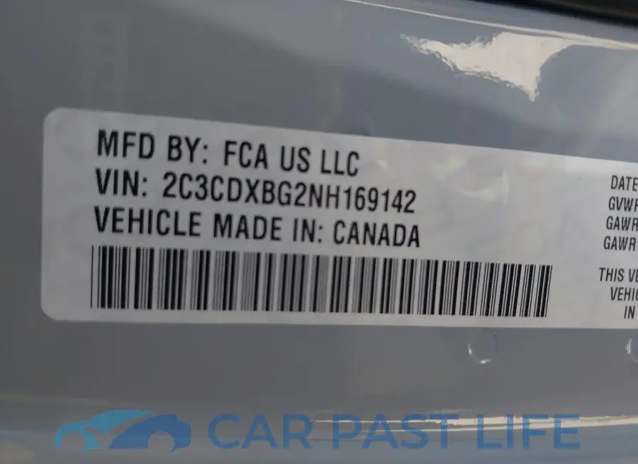 2C3CDXBG2NH169142# 9