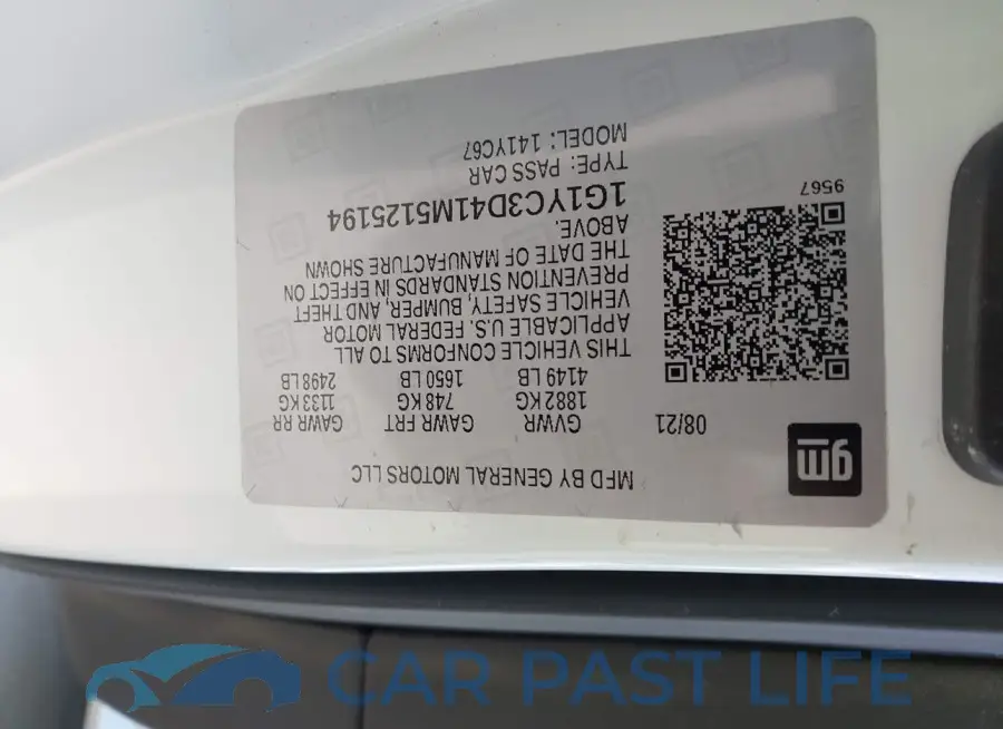 1G1YC3D41M5125194# 9