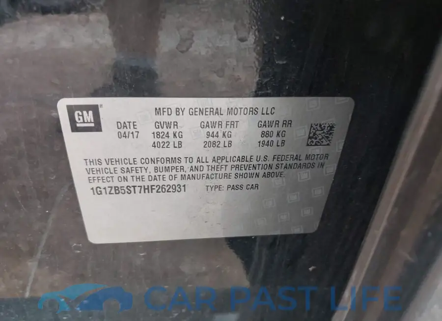 1G1ZB5ST7HF262931# 9