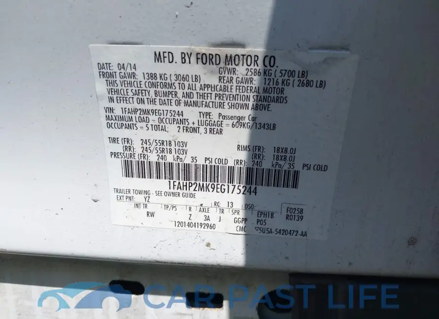 1FAHP2MK9EG175244# 9
