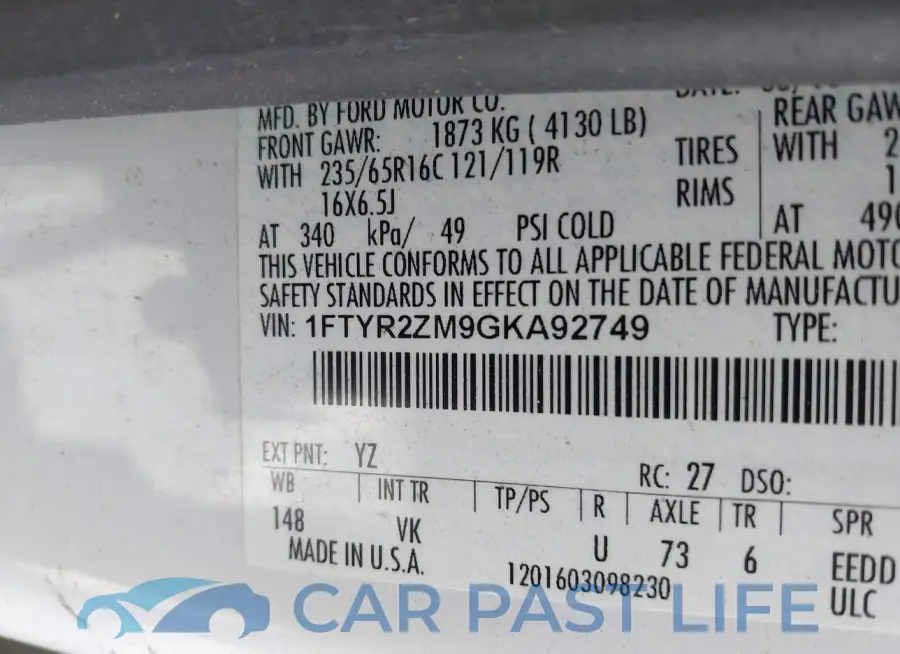 1FTYR2ZM9GKA92749# 9
