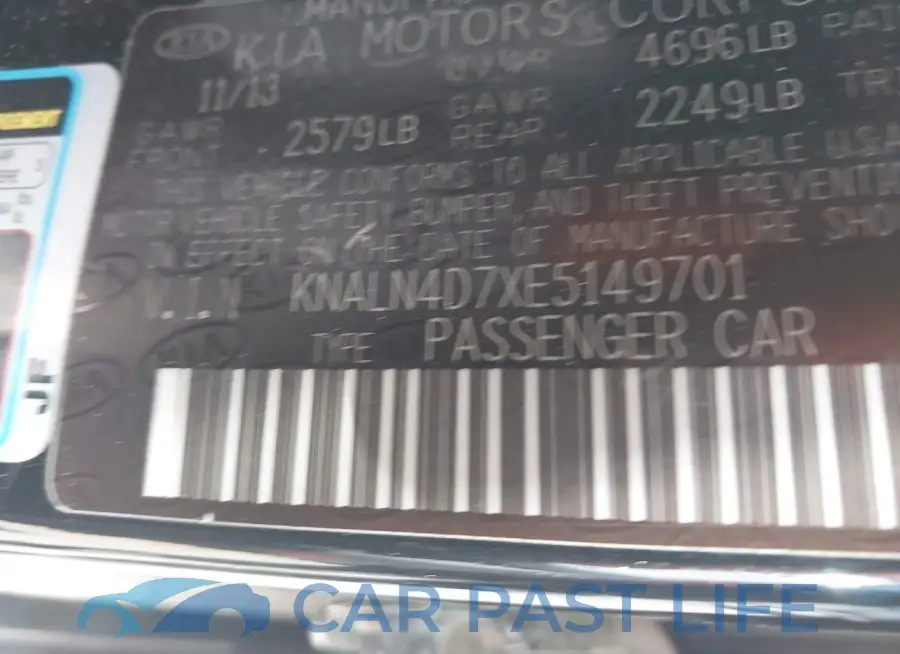 KNALN4D7XE5149701# 9