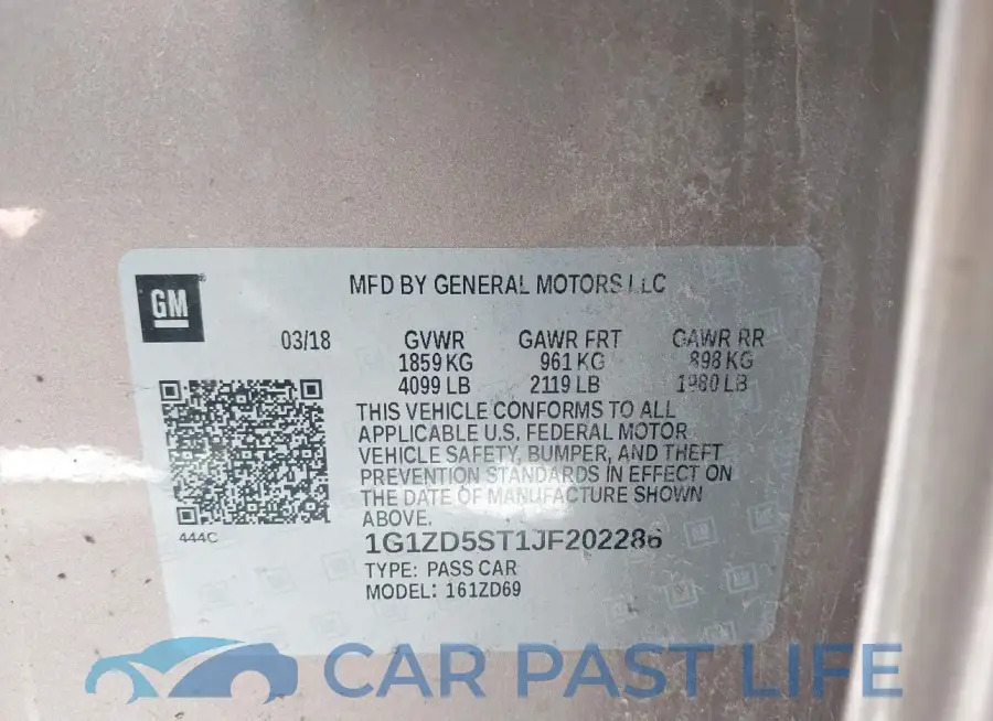 1G1ZD5ST1JF202286# 9