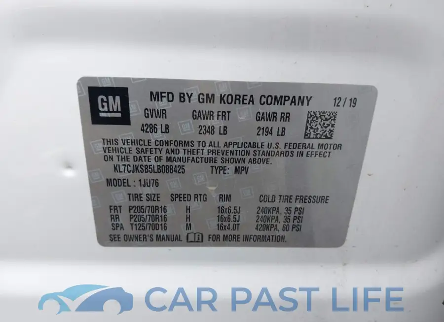 KL7CJKSB5LB088425# 9
