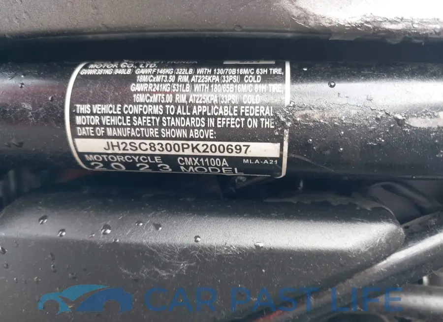 JH2SC8300PK200697# 10