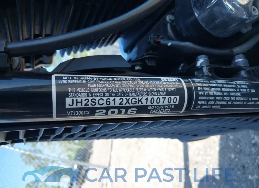 JH2SC612XGK100700# 10