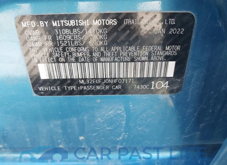 ML32FUFJ0NHF07171# 9