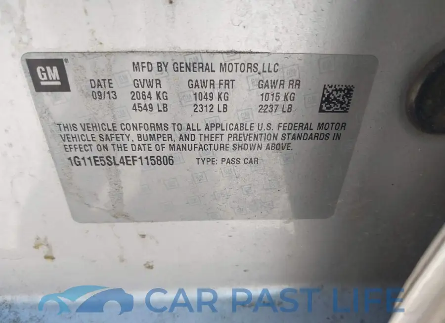 1G11E5SL4EF115806# 9