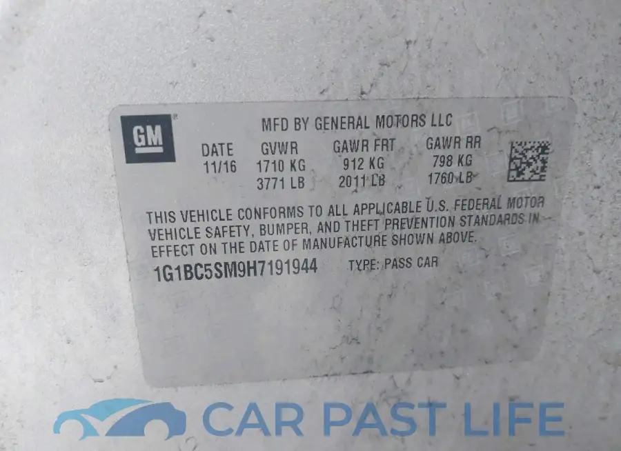 1G1BC5SM9H7191944# 9