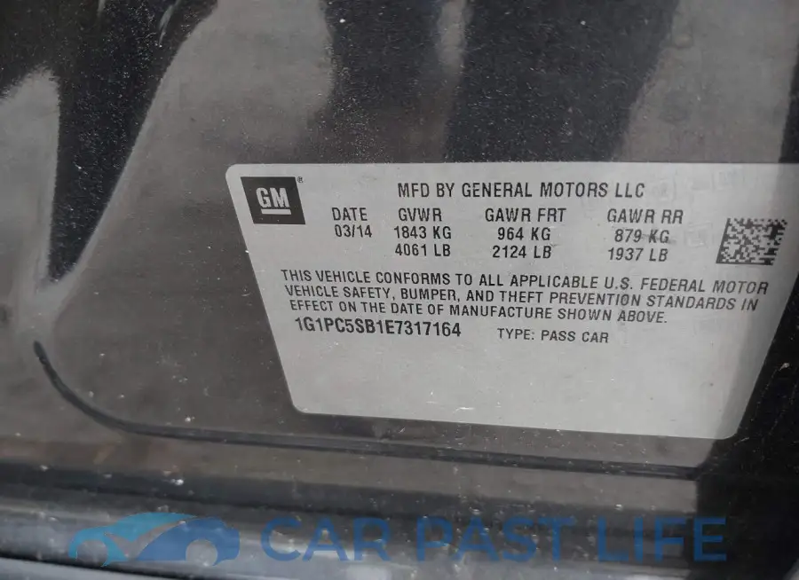 1G1PC5SB1E7317164# 9