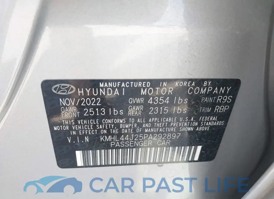 KMHL44J25PA292897# 9