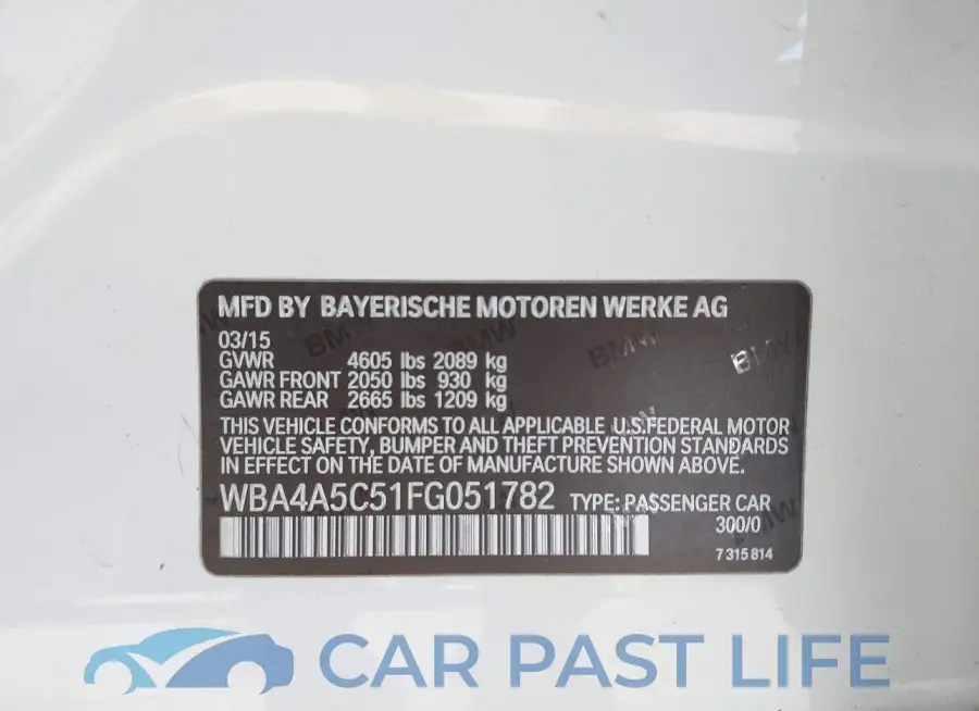 WBA4A5C51FG051782# 9