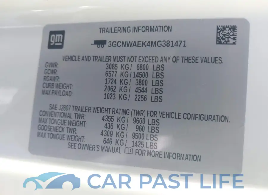 3GCNWAEK4MG381471# 9
