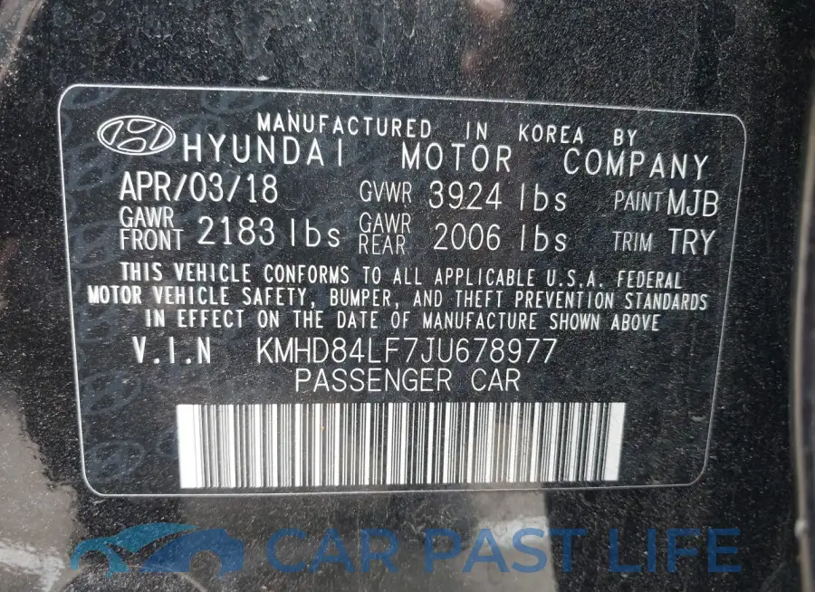 KMHD84LF7JU678977# 9