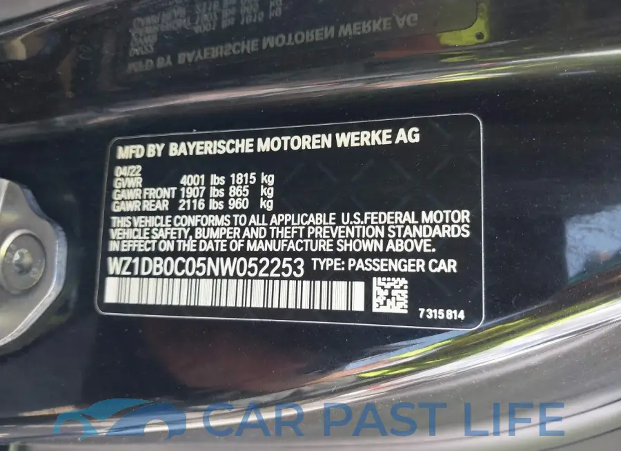 WZ1DB0C05NW052253# 9