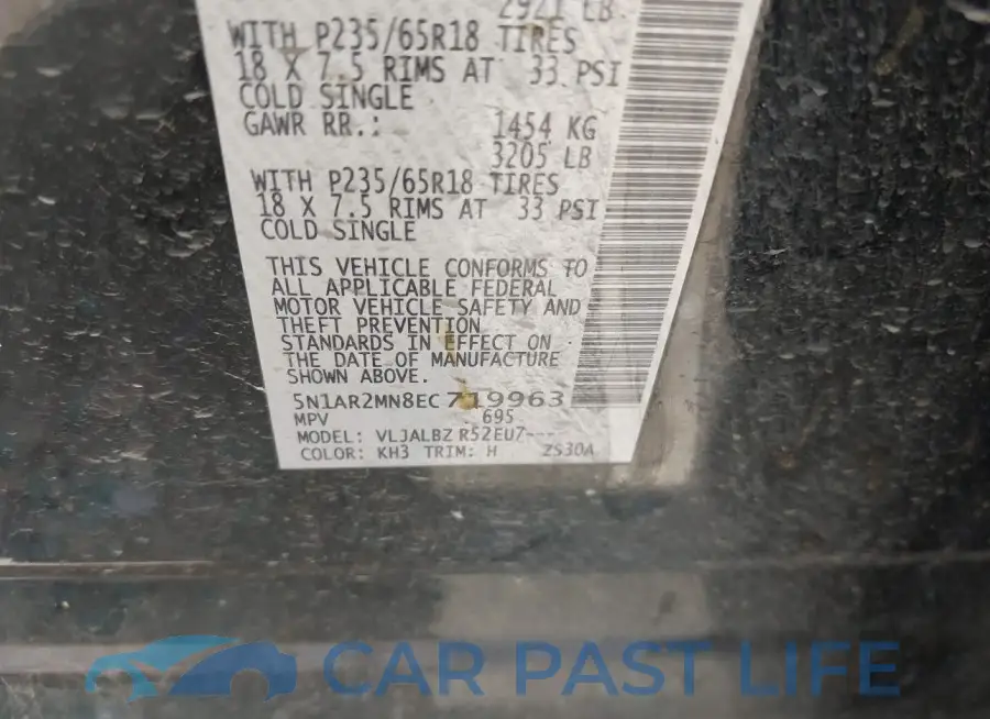 5N1AR2MN8EC719963# 9