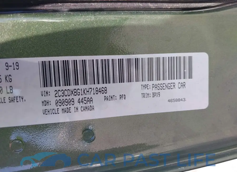 2C3CDXBG1KH718468# 9