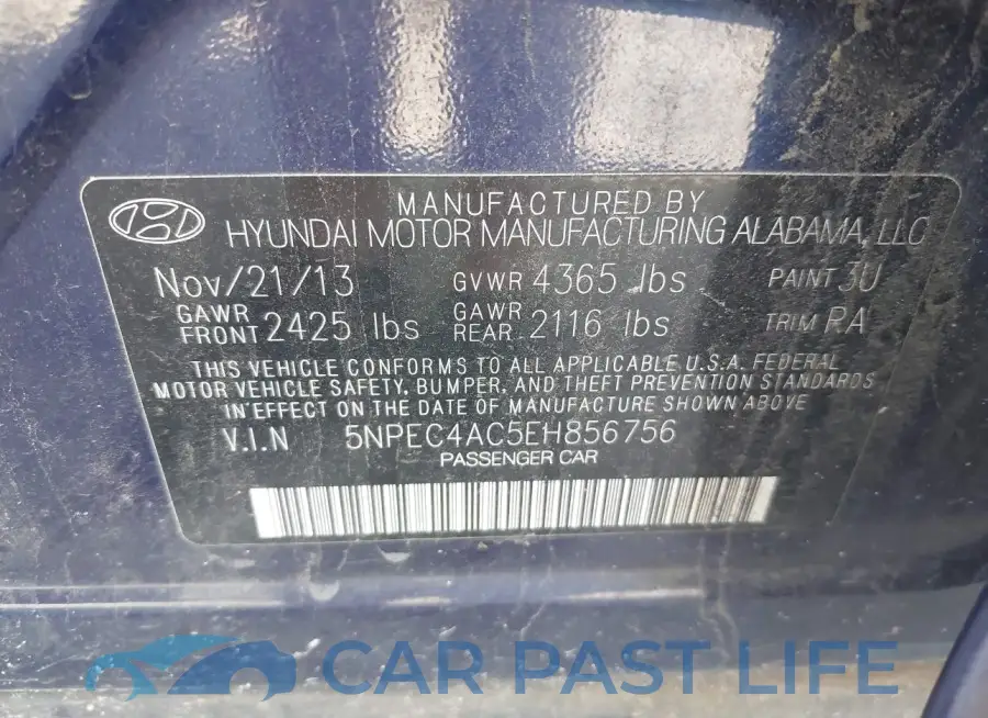 5NPEC4AC5EH856756# 9