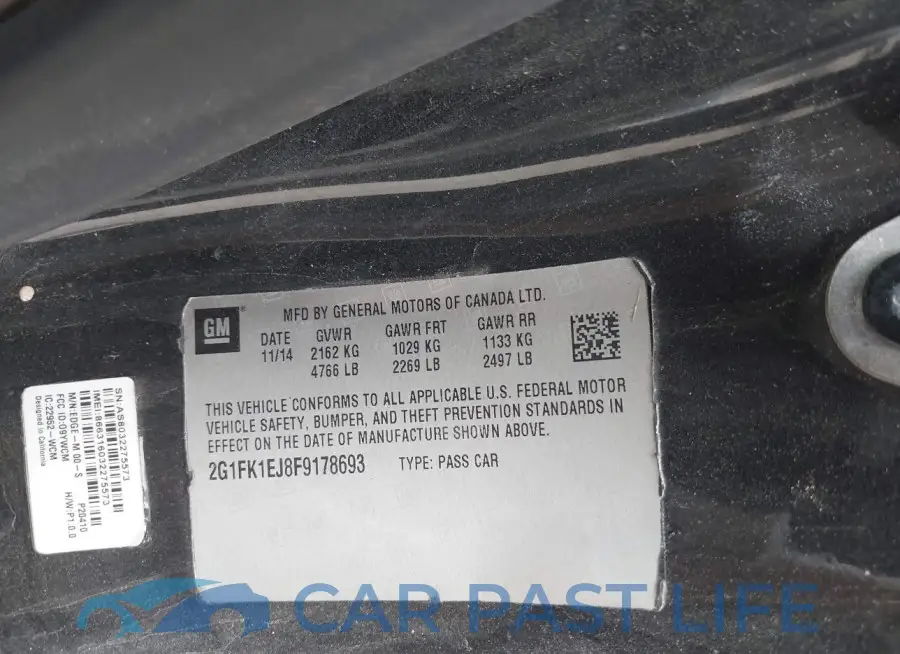 2G1FK1EJ8F9178693# 9