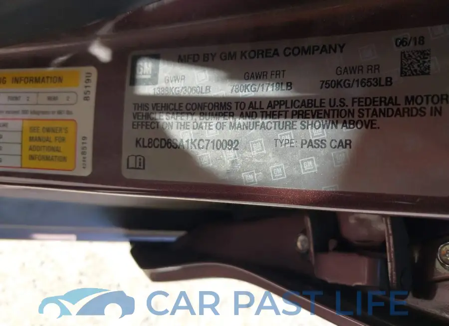 KL8CD6SA1KC710092# 9