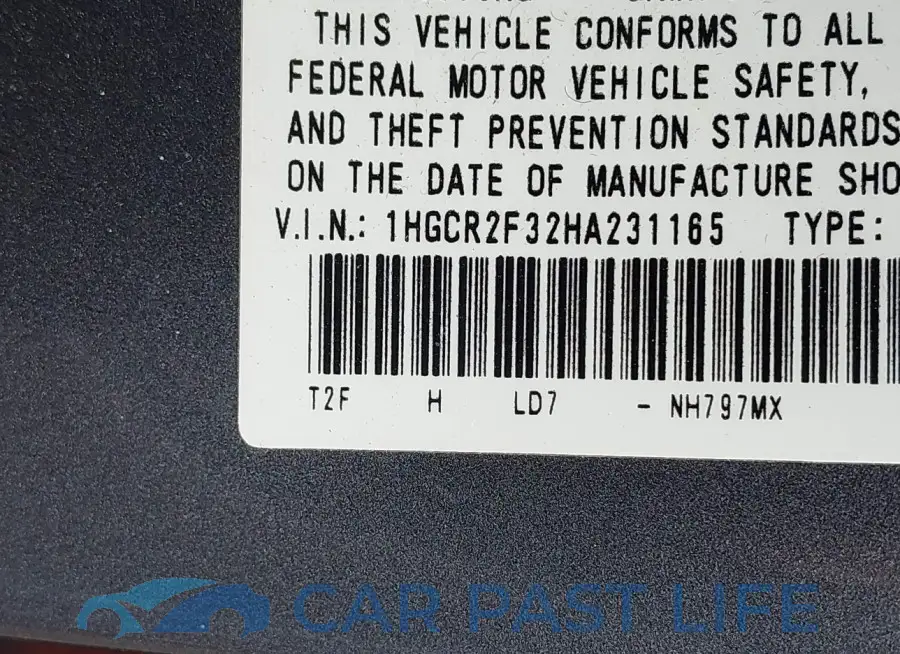1HGCR2F32HA231165# 17