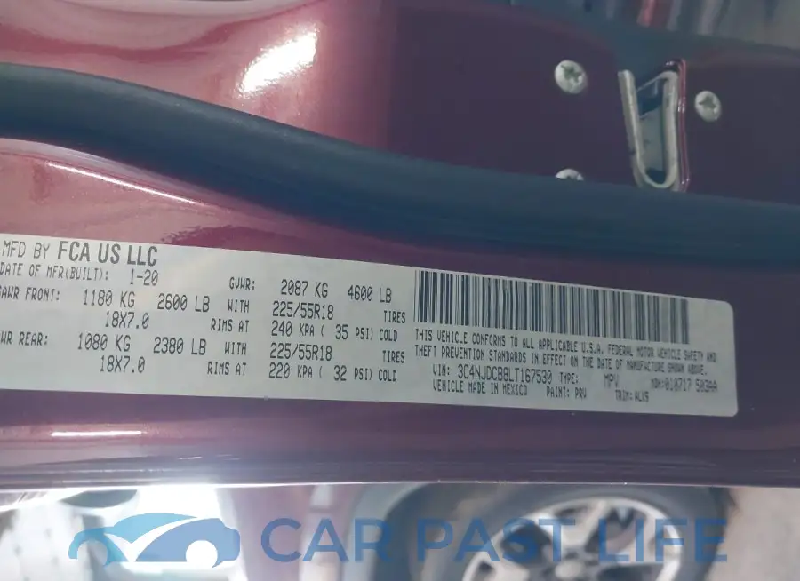 3C4NJDCB8LT167530# 9