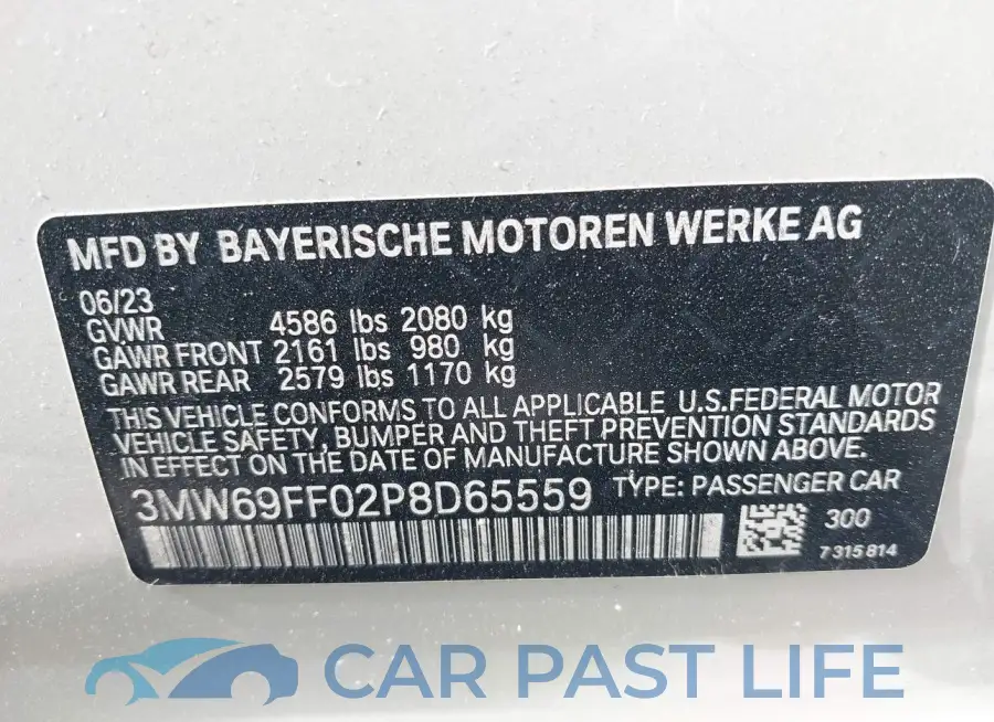 3MW69FF02P8D65559# 9