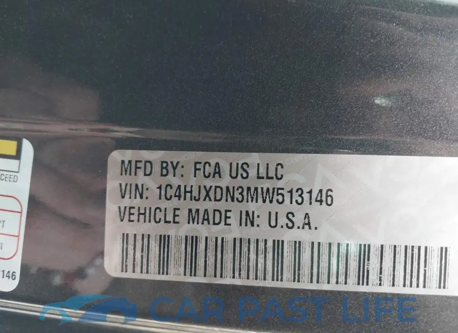 1C4HJXDN3MW513146# 9