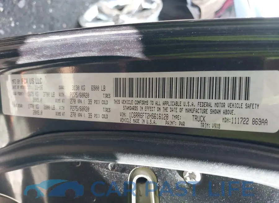 1C6RR6FT2HS616128# 9