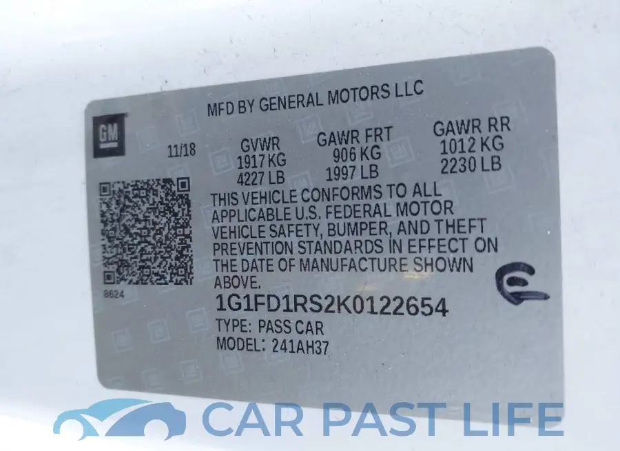 1G1FD1RS2K0122654# 9