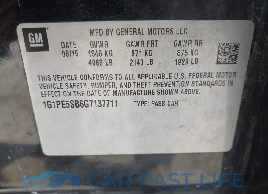 1G1PE5SB6G7137711# 9