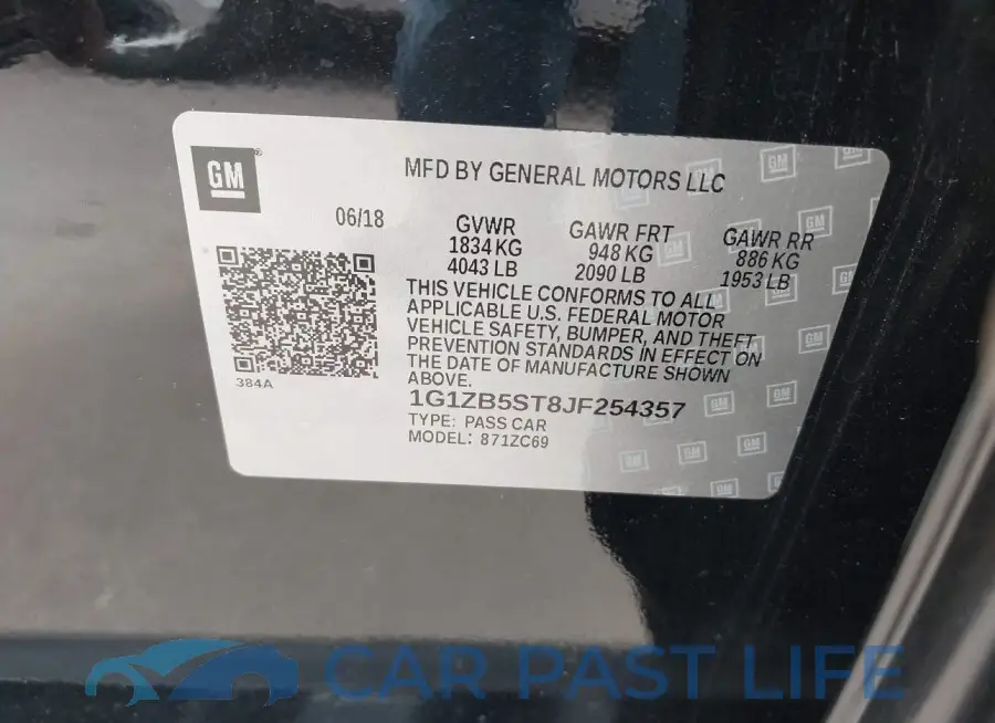 1G1ZB5ST8JF254357# 9