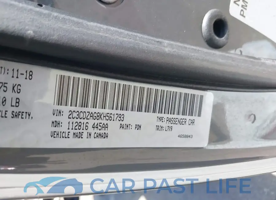 2C3CDZAG8KH561793# 9