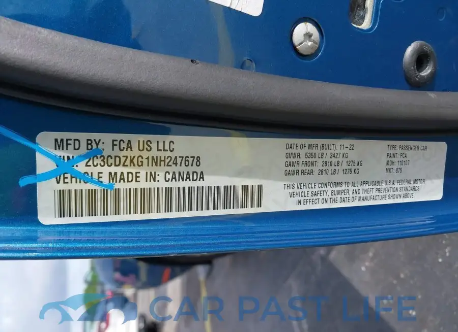 2C3CDZKG1NH247678# 9