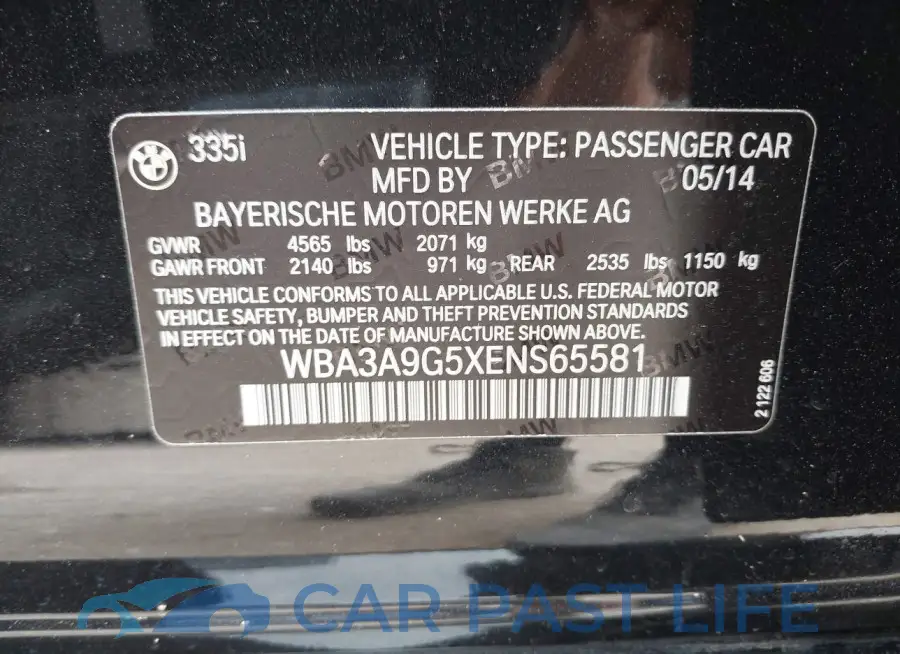 WBA3A9G5XENS65581# 9