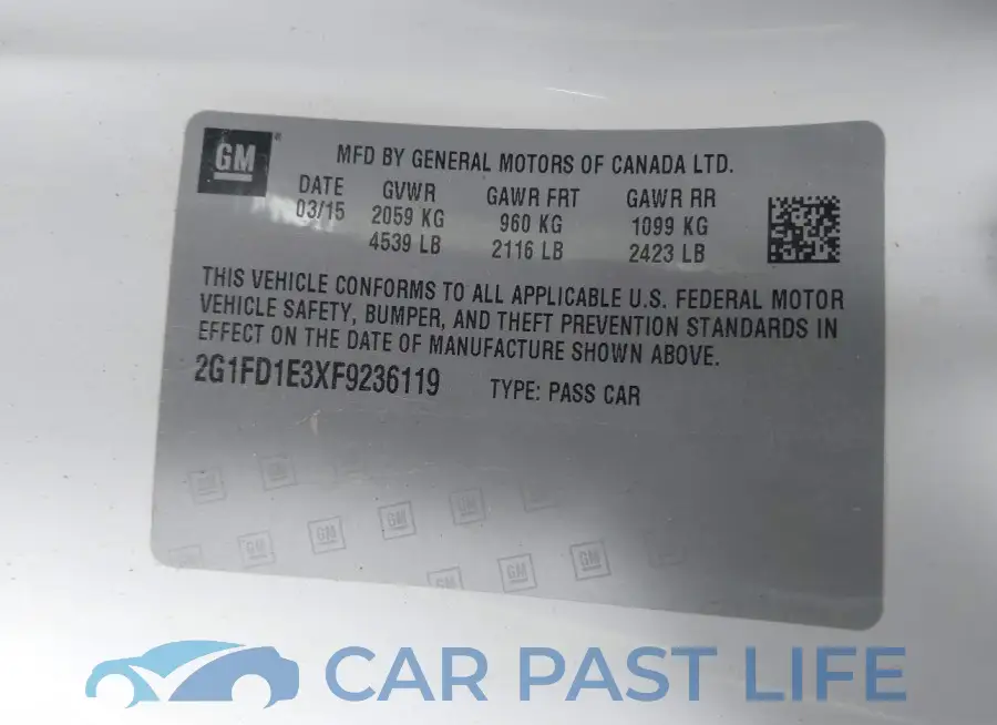 2G1FD1E3XF9236119# 9