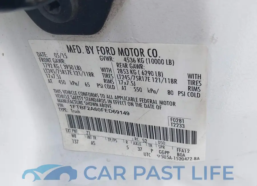 1FTBF2A60FED69149# 9