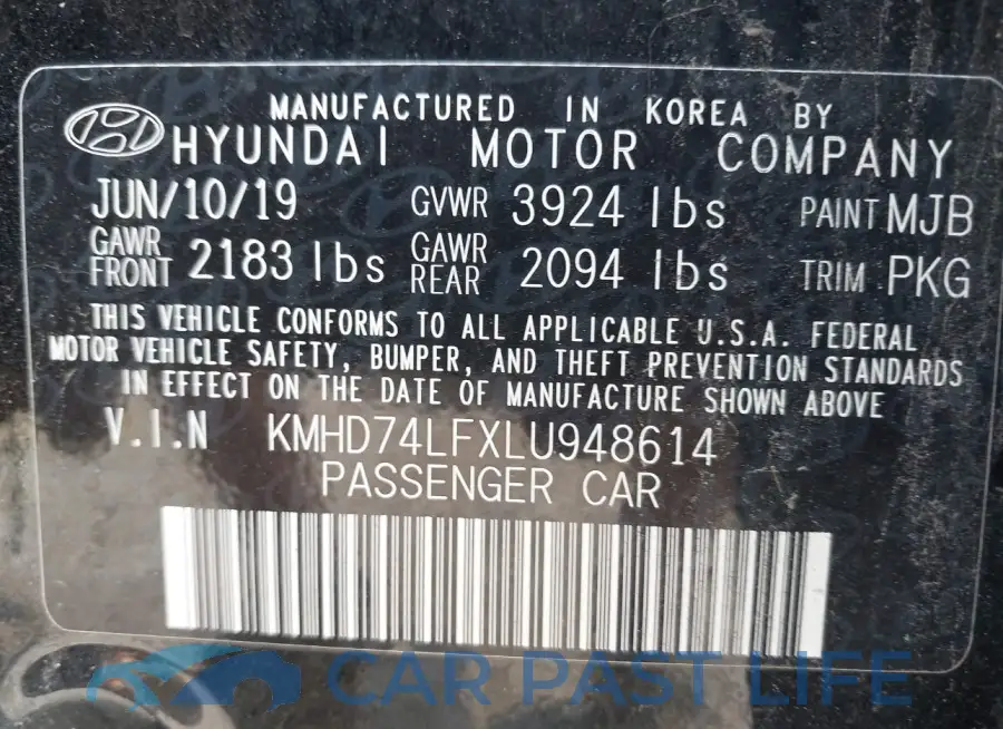 KMHD74LFXLU948614# 9