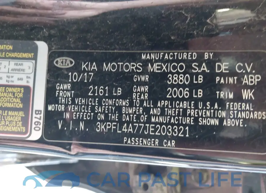 3KPFL4A77JE203321# 9