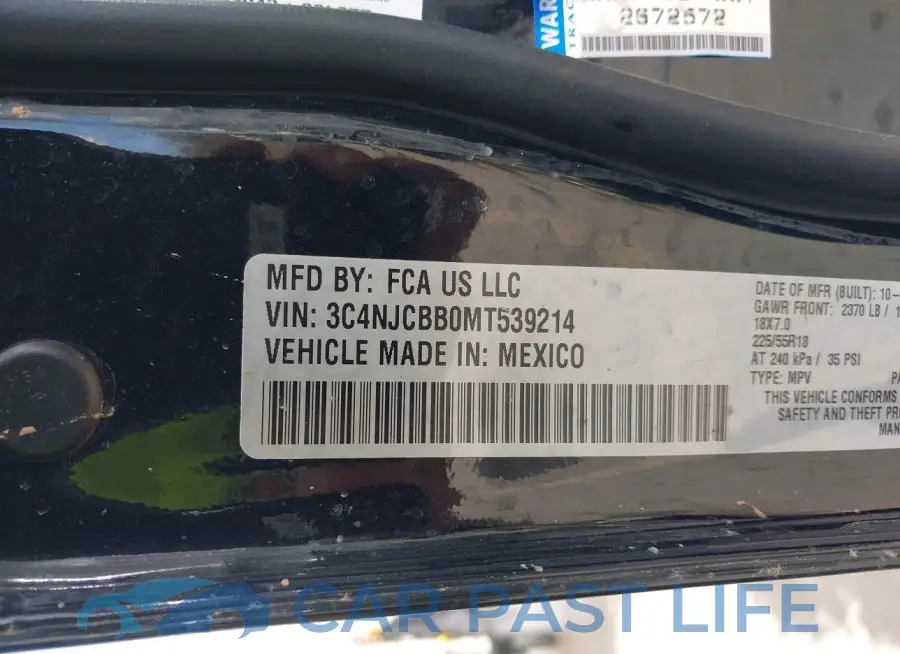 3C4NJCBB0MT539214# 9