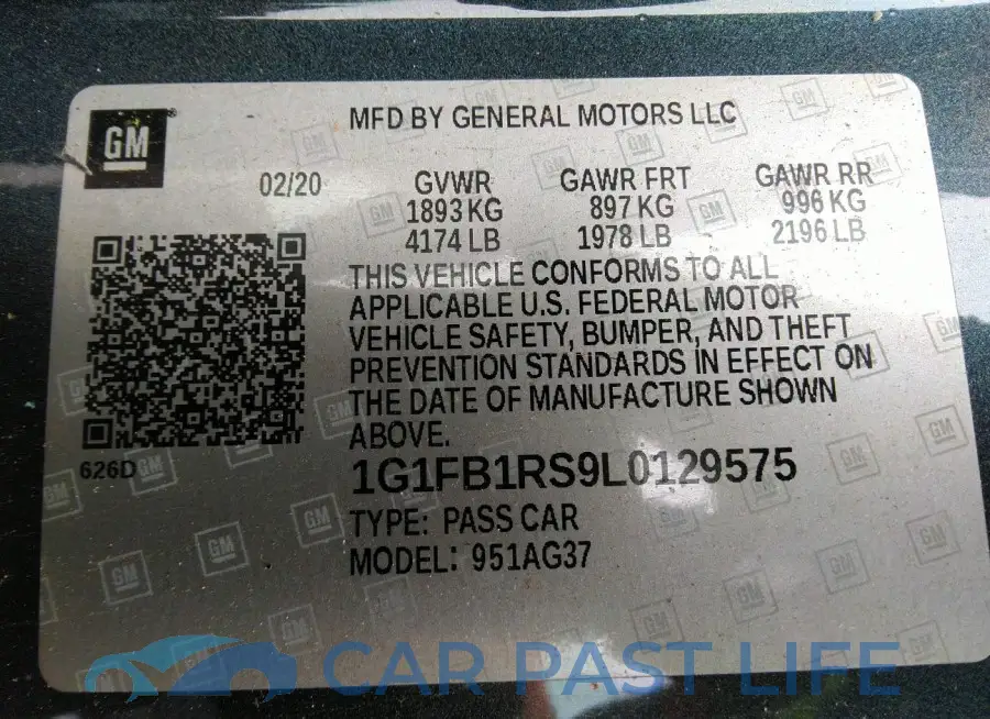 1G1FB1RS9L0129575# 9