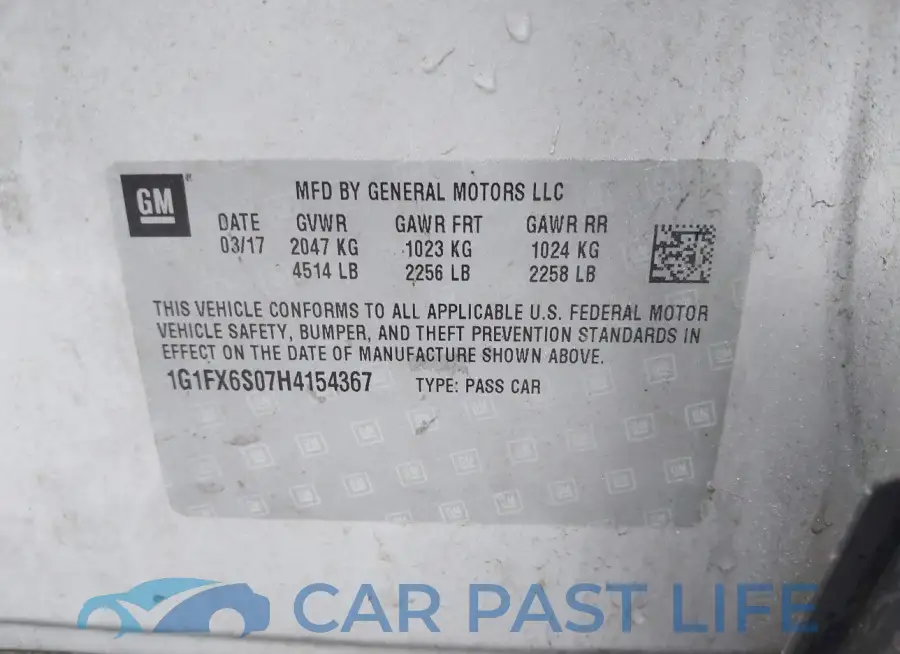 1G1FX6S07H4154367# 9