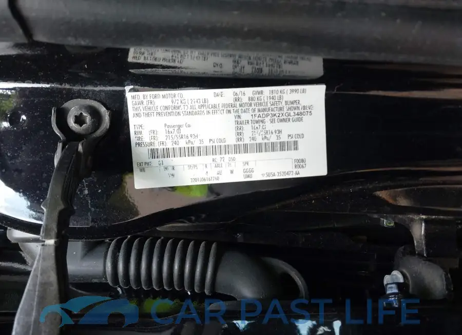 1FADP3K2XGL348075# 9