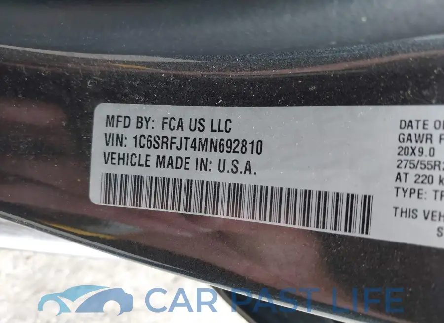 1C6SRFJT4MN692810# 9