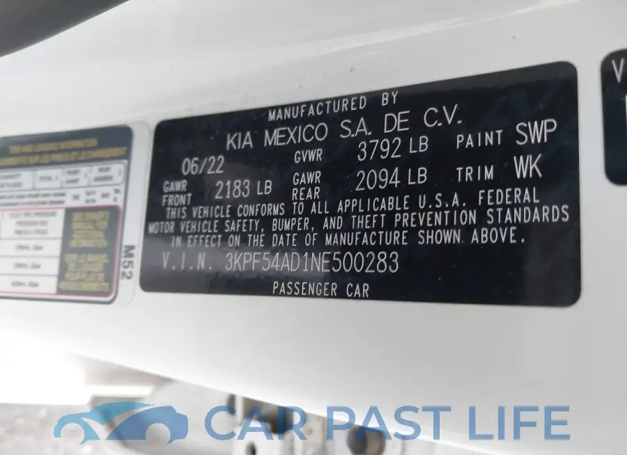 3KPF54AD1NE500283# 9