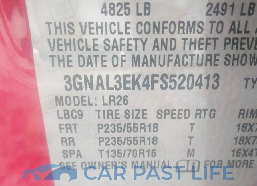 3GNAL3EK4FS520413# 9