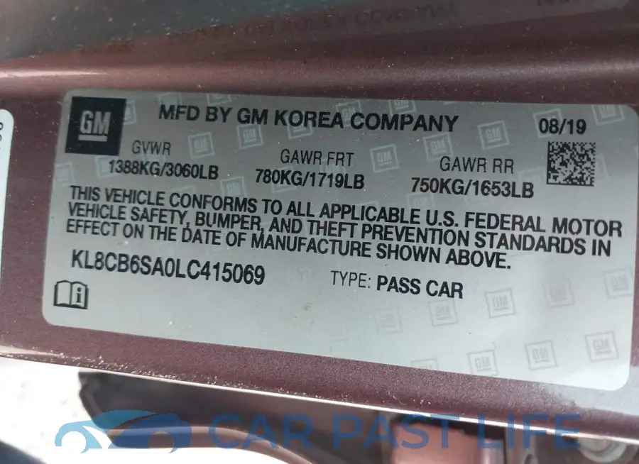 KL8CB6SA0LC415069# 9