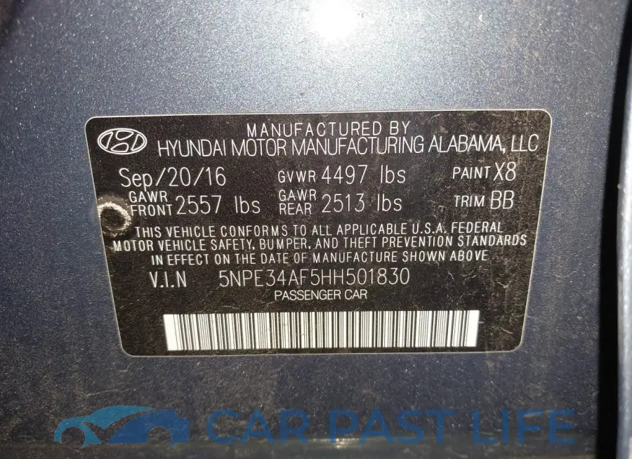 5NPE34AF5HH501830# 9