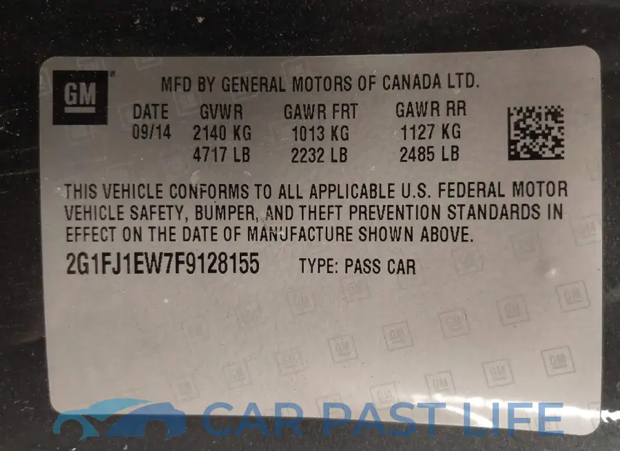 2G1FJ1EW7F9128155# 9